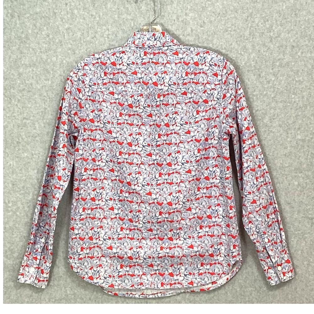 J Crew x Liberty Art Fabric Size 0 Matilda Tulip Floral Print Popover Blouse - Picture 5 of 16